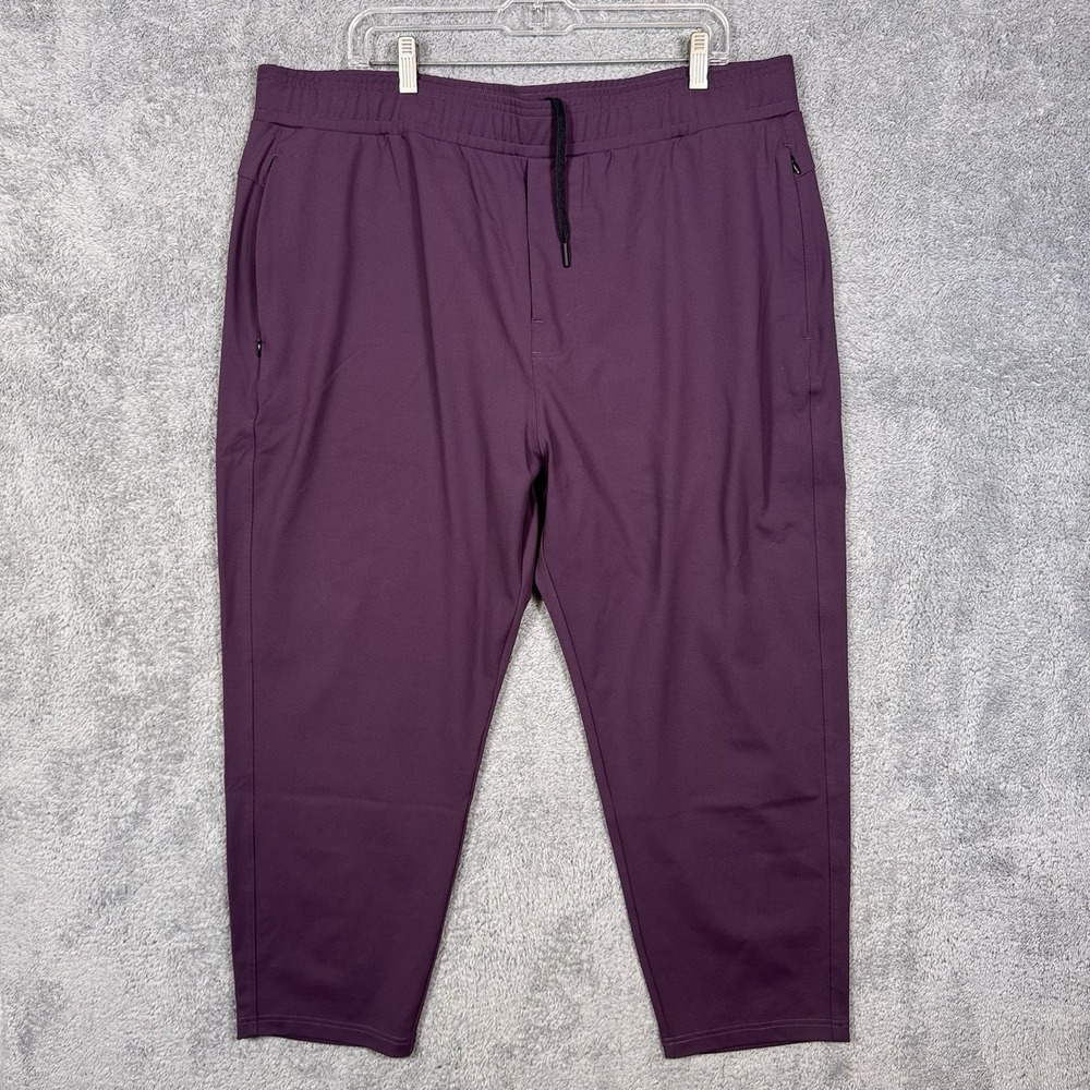 Public Rec Mens Daymaker Pants 42x28 Stretch Tech Lounge Athletic Joggers